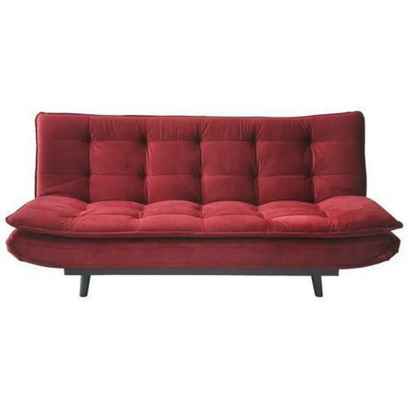 Schlafsofa in Mikrofaser Bordeaux