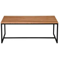 Couchtisch in Holz, Metall 110/60/40 cm