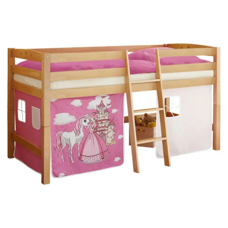 Mittelhohes Bett 90/200 cm Pink