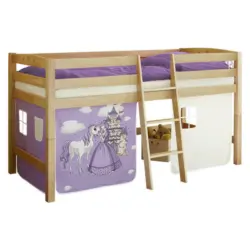 Mittelhohes Bett 90/200 cm Flieder
