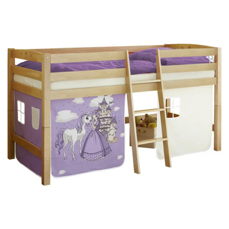 Mittelhohes Bett 90/200 cm Flieder