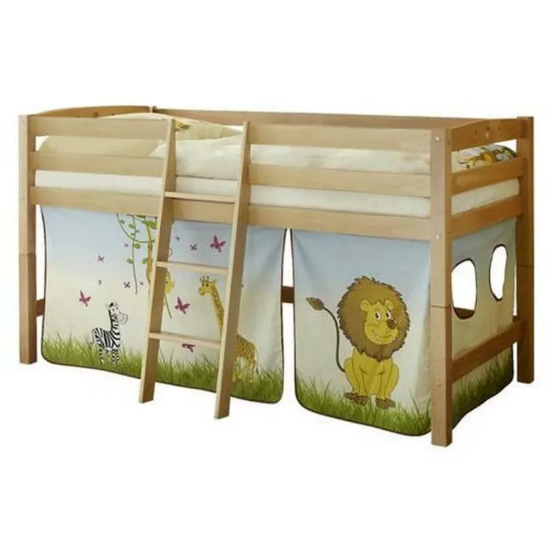 Mittelhohes Bett 90/200 cm Multicolor