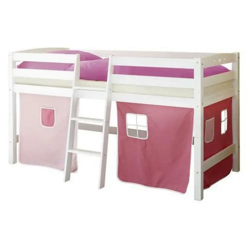 Mittelhohes Bett 90/200 cm Rosa, Hellrosa