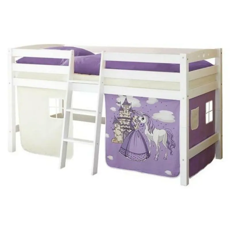 Mittelhohes Bett 90/200 cm Flieder