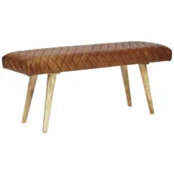 Hockerbank 115/53/38 cm in Braun