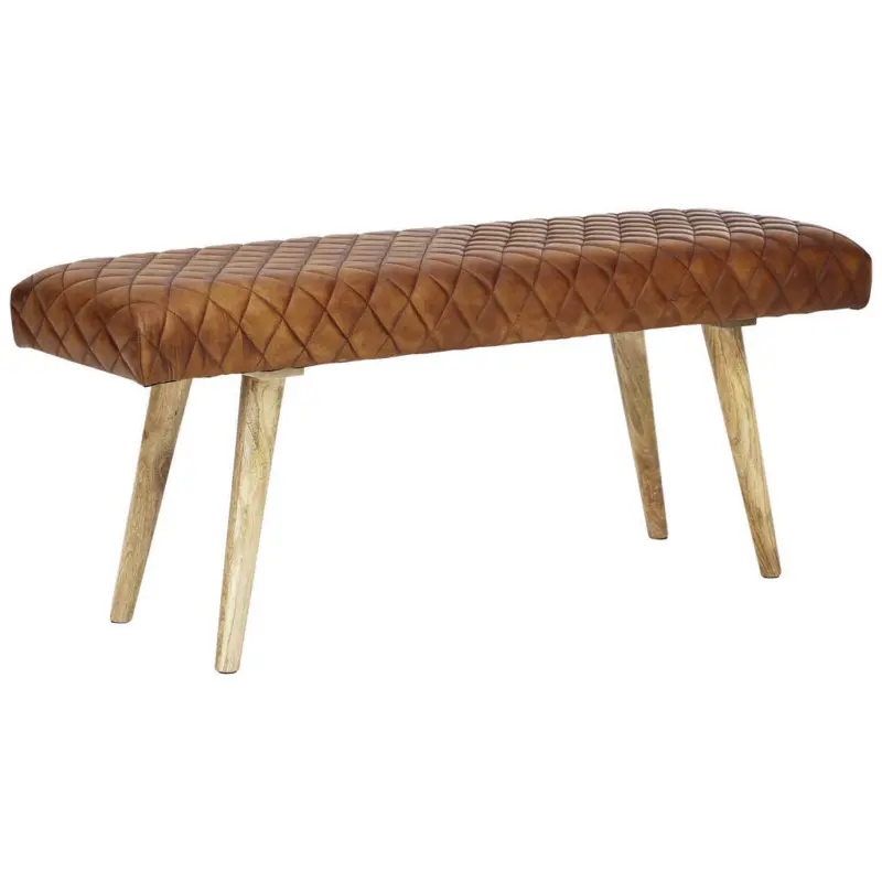 Hockerbank 115/53/38 cm in Braun