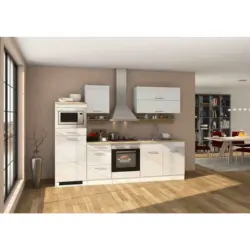 Küchenblock 270 cm in Weiß