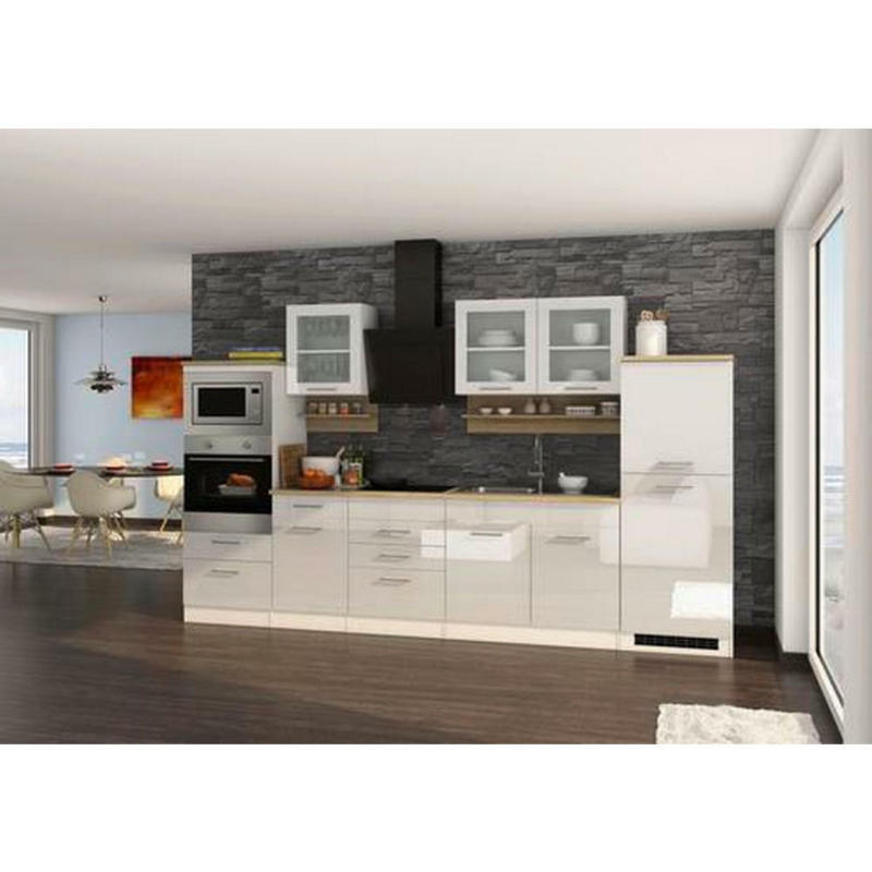 Küchenblock 330 cm in Weiß