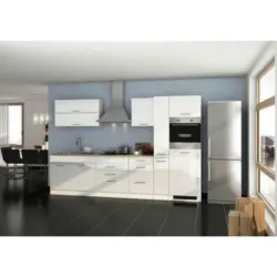 Küchenblock 320 cm in Weiß