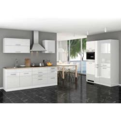 Küchenblock 380 cm in Weiß