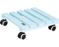 Pflanzenroller WagnerSystem 28 x 28 x 8 cm Holz für den Innenbereich blau