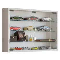 Hängevitrine in Weiß