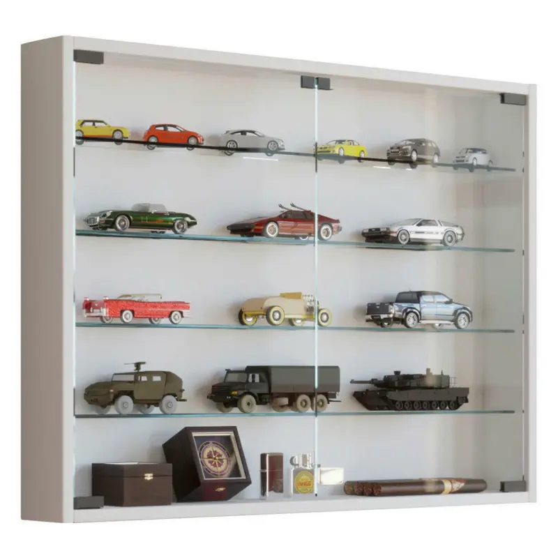 Hängevitrine in Weiß