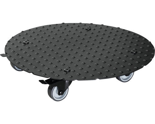 Pflanzenroller WagnerSystem Ø 38 cm H 7,5 cm Metall schwarz