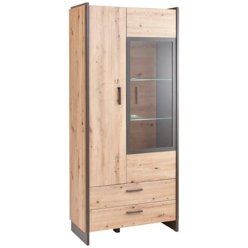 Vitrine in Eiche Artisan