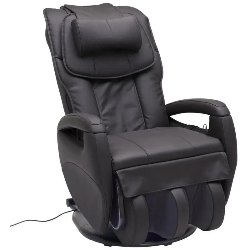 Massagesessel in Lederlook Grau, Schlammfarben