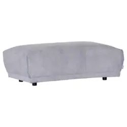 Hocker in Textil Hellgrau