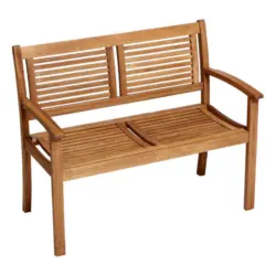 Gartenbank 110/90/58 cm in Naturfarben