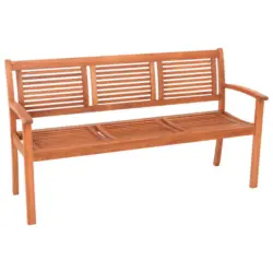 Gartenbank 160/90/58 cm in Naturfarben