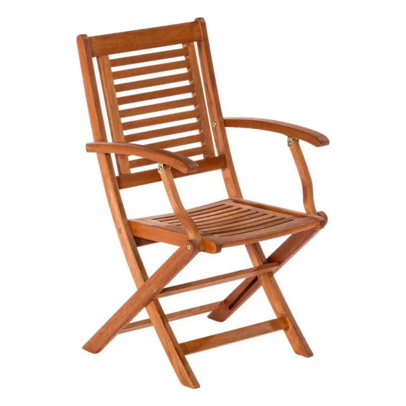 Gartensessel-Set Holz Naturfarben