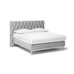Boxspringbett 180/200 cm in Hellgrau