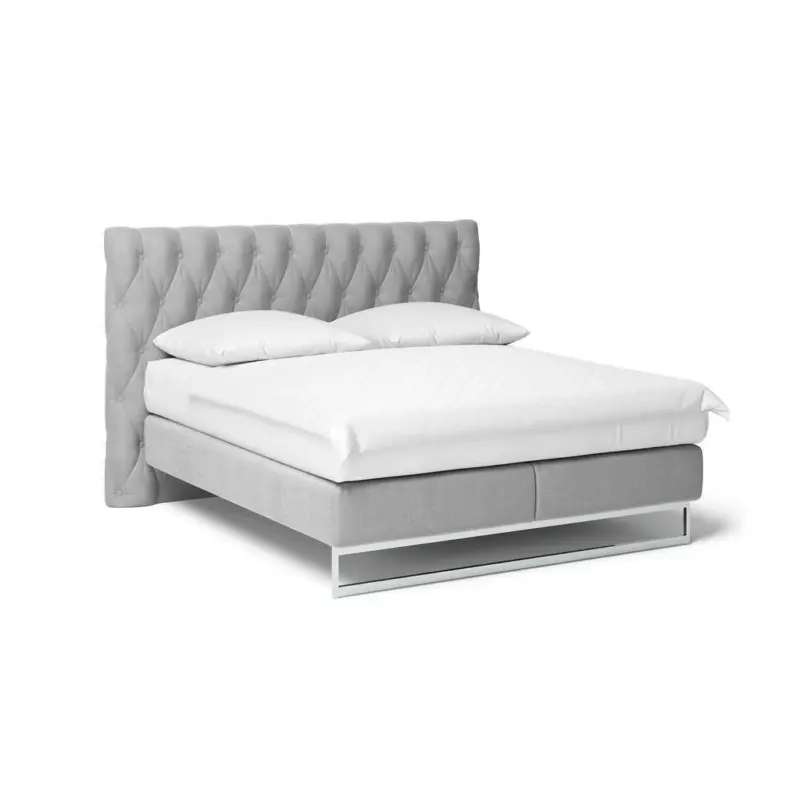 Boxspringbett 180/200 cm in Hellgrau