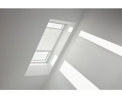 Velux Plissee-Faltstore weiß gemustert manuell FHL FK06 1256SWL