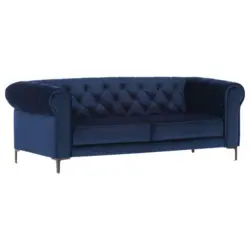 2,5-Sitzer in Samt Blau