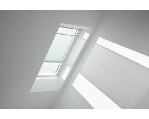 Velux Plissee-Faltstore manuell himmelblau uni FHL MK12 1285S