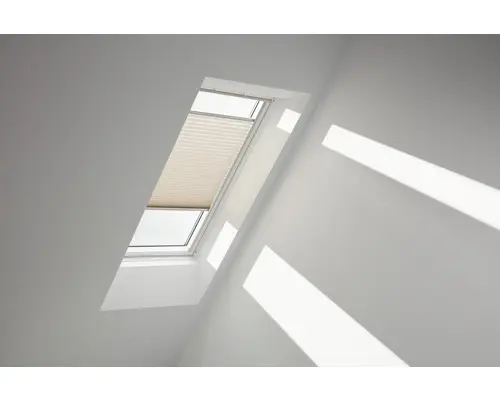 Velux Plissee-Faltstore manuell leinen uni FHL M31 1275S