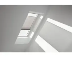 Velux Plissee-Faltstore manuell silbergrau uni FHL F04 1284S