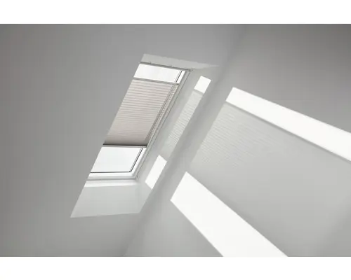 Velux Plissee-Faltstore manuell silbergrau uni FHL F04 1284S