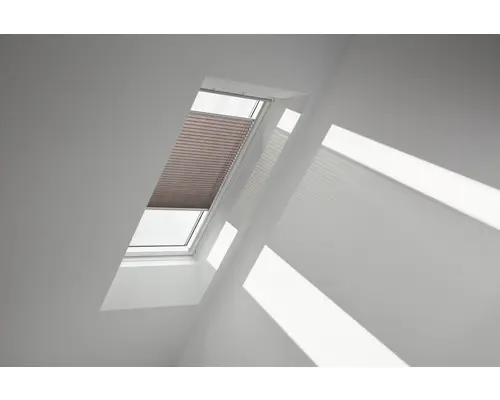 Velux Plissee-Faltstore manuell mocca gepunktet FHL P08 1276S