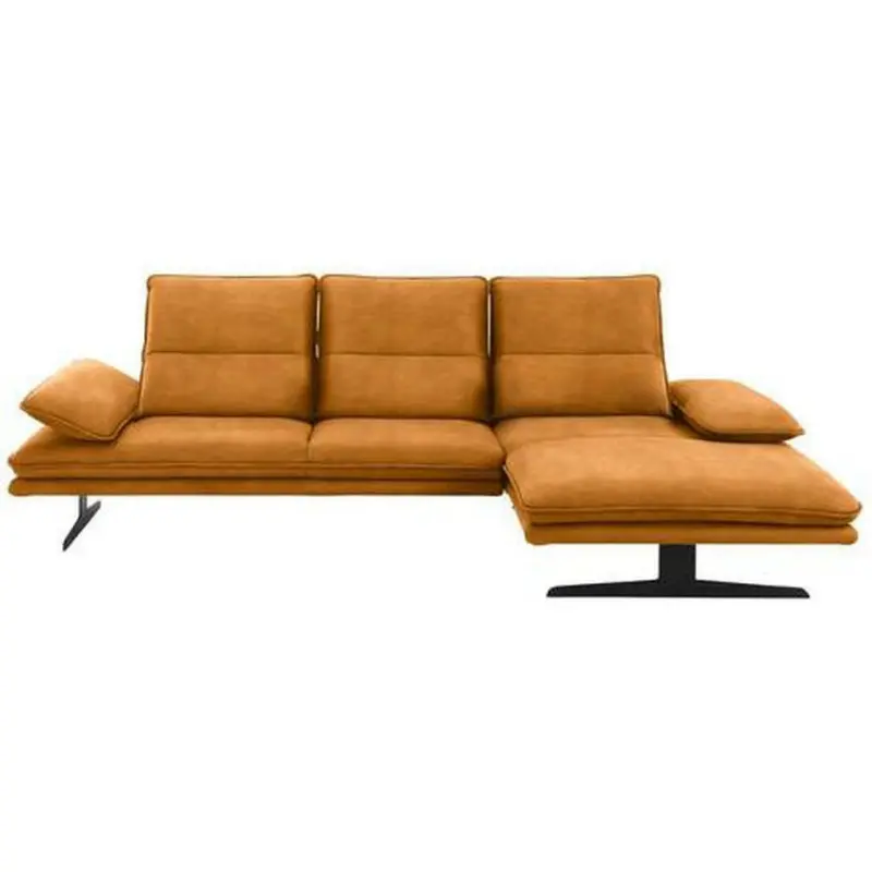 Ecksofa in Mikrofaser Orange