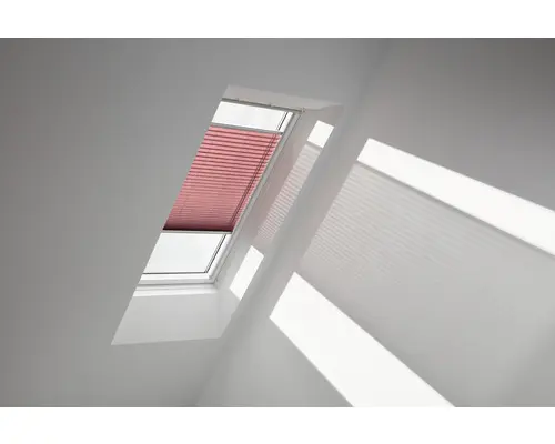 Velux Plissee-Faltstore manuell weinrot uni FHL MK08 1279S