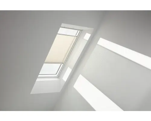Velux Plissee-Faltstore manuell champagner uni FHL PK08 1283S