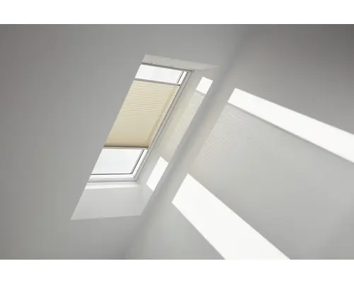 Velux Plissee-Faltstore sandbeige uni manuell FHL C04 1277SWL