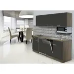 XXXLutz Lauterach - Ihr Möbelhaus bei Bregenz Küchenblock 195 cm in Grau, Eichefarben