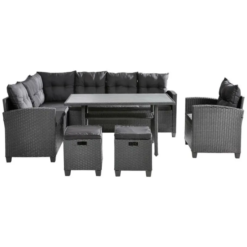 Dining-Loungeset 18-teilig 176/232 cm