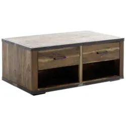 Couchtisch in Holz, Metall, Holzwerkstoff 115/65/42 cm