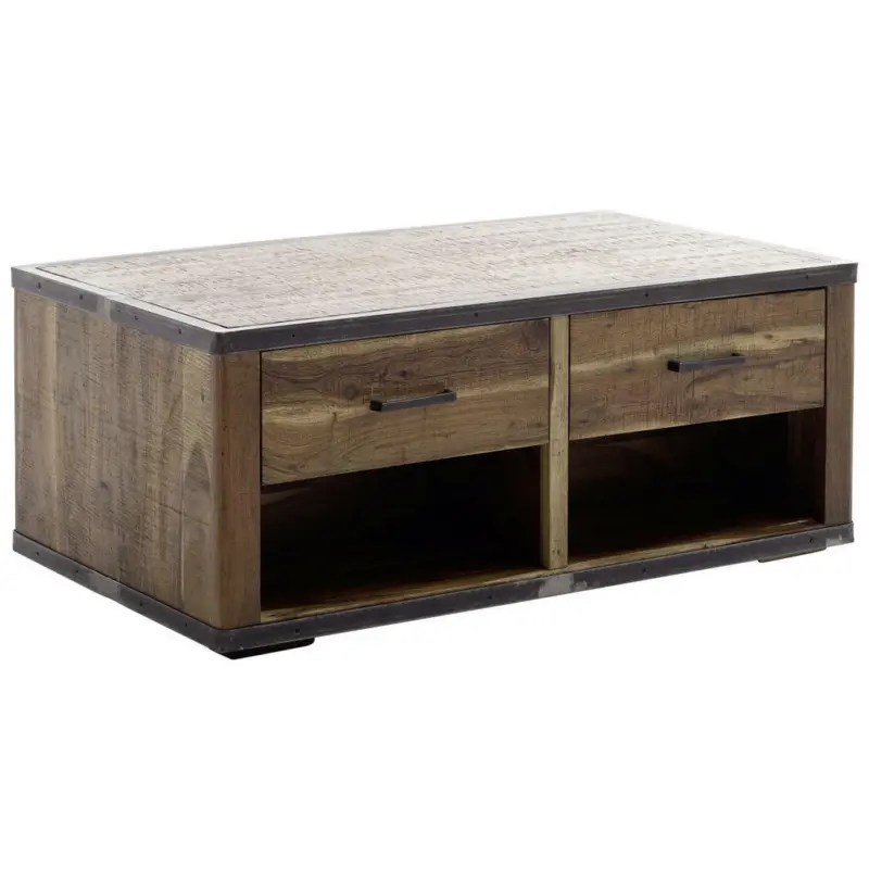 Couchtisch in Holz, Metall, Holzwerkstoff 115/65/42 cm