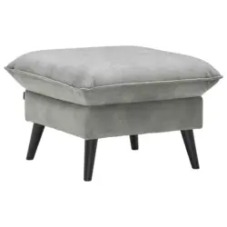 Hocker in Textil Grau