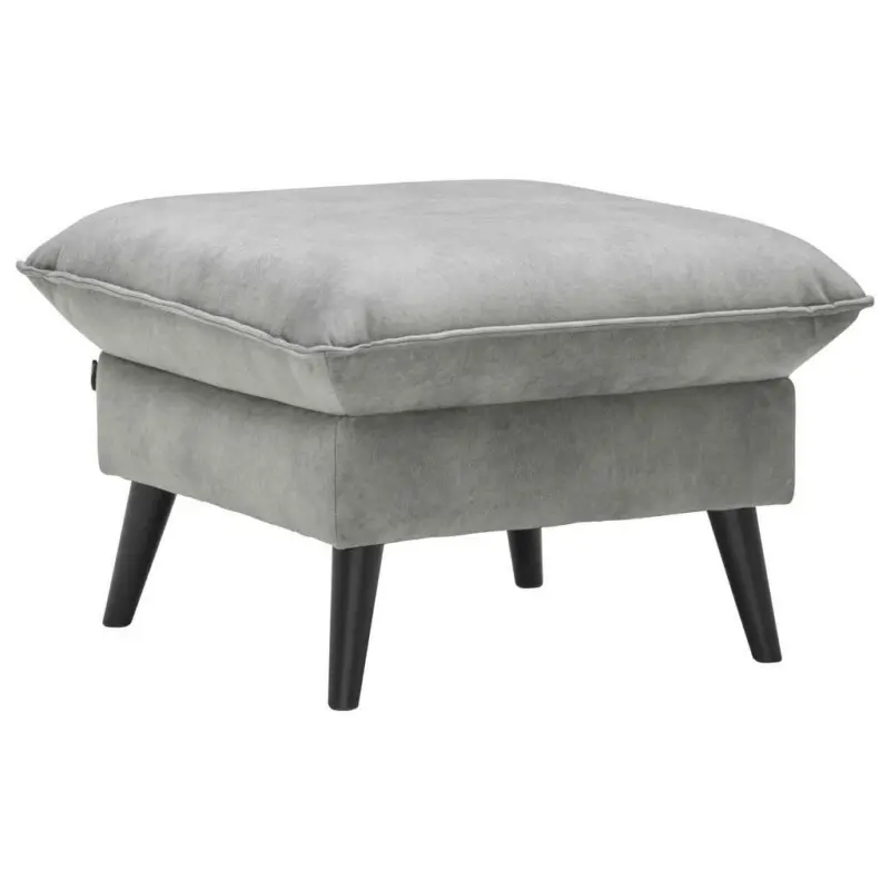 Hocker in Textil Grau