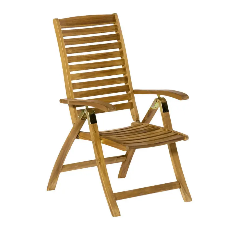 Gartenklappsessel in Holz Akaziefarben