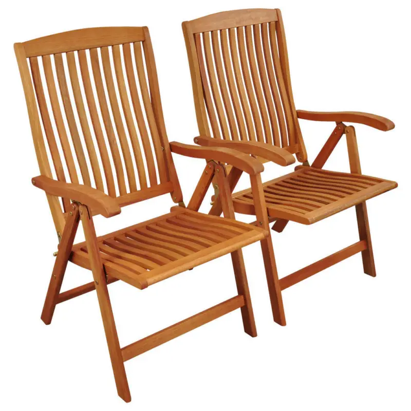 Gartensessel-Set Holz Braun