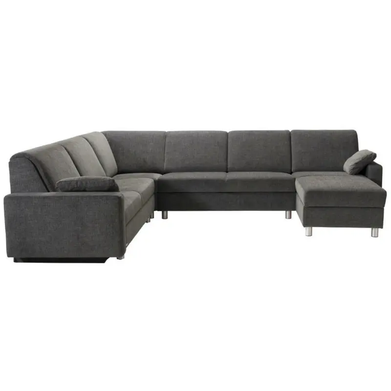 Wohnlandschaft in Chenille Anthrazit