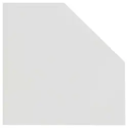 Eckverbindungsplatte in Weiß