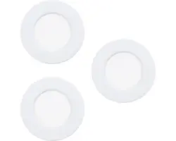 LED Einbauleuchte Eglo FUEVA 5 2,7 W 300 lm 3000 K 1-flammig Ø 86 mm weiß IP 20 3 Stück
