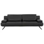 XXXLutz Lauterach - Ihr Möbelhaus bei Bregenz Dreisitzer-Sofa in Echtleder Schwarz