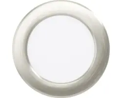 LED Einbauleuchte Eglo FUEVA 5 5,5 W 3000 K 1-flammig Ø 117 mm nickel-matt IP 20 1 Stück